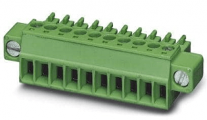 Connector, 8-Circuit, Screw Clamp, 180 Degree